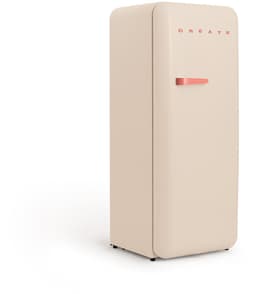 CREATE - Koelkast in retrostijl - Zand - Handvat Terracotta - FRIDGE RETRO 281L — thumbnail 7