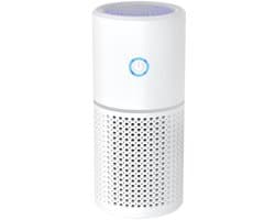 Luchtreiniger - Mini draagbare luchtreiniger - Auto luchtfilter - Ionisator - Werkt tegen huisstofmijt, hooikoorts - Luchtfilter - Wit