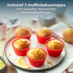 Philips Ovenschaal & Bakblik Airfryer Accessoire - HD9945/01 - Geschikt voor Philips - Bakaccessoire met 7 muffinvormen — thumbnail 7