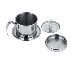 Vietnamese Koffie Maker - Pour over Permanent Rvs Koffiefilter - Slow Coffee Maker - Cafetière Drip Gieter - Dripper Koffiemaker - Geen Stekker Nodig - Ideaal Voor Op Reis En Op De Camping — thumbnail 3