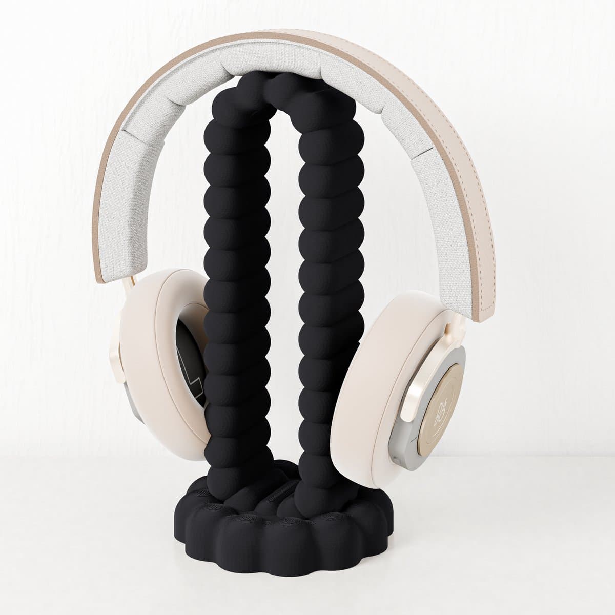 Headset houder zwart - Fleuriek koptelefoon houder - Headset stand bureau accessoire - Headphone stand - Game accessoires voor koptelefoon — afbeelding 1