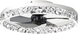 Livano Plafondventilator - Met Verlichting - Plafond Ventilator - Met Lamp - Plafonniere Met Ventilator - Met Licht - Wit — thumbnail 1