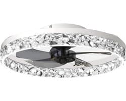 Livano Plafondventilator - Met Verlichting - Plafond Ventilator - Met Lamp - Plafonniere Met Ventilator - Met Licht - Wit