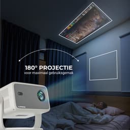 Lumenix® Ultra - Mini Beamer 2025 - Alles-in-één Smart TV Projector - Android 13 - Whale OS - Full HD Resolutie - Voor iOS & Android — thumbnail 5