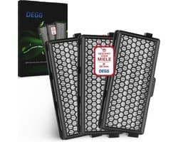 DEGG® – HEPA Koolstoffilter Geschikt voor Miele – Vervangt SF-HA 50 / Active AirClean 50 – Voor Complete C3, C2, S8, S6, S5, S4 – 3 STUK(S)