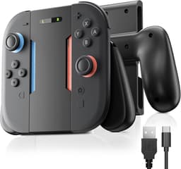PlayCool Nintendo Switch 2 Joy-Con Charging Grip - Zwart — thumbnail 2