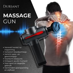 Duriant®- Massage Gun Professioneel- Massage apparaat- Massage Pistool - Inclusief Koffer en 12 Opzetstukken - Massagegun-Krachtig en Draadloos Sport en Relax Massage Apparaat - Massageapparaten — thumbnail 2