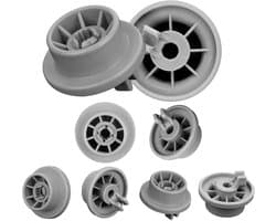 TOVBMUP 8 stuks vaatwasserwielen - Universeel - Ondermand - Geschikt voor Bosch en Siemens vaatwassers