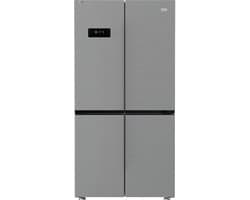 BEKO GN1416240JXN - 4 deurs Amarikaanse koelkast