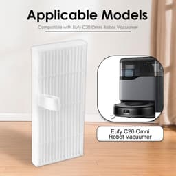 (5 stuks) C20 Omni Vervangende HEPA-filters Geschikt voor Eufy C20 Omni robotstofzuiger, vervangende filters, C20 Omni filteraccessoires, rechtopstaand filter, potfilter — thumbnail 3