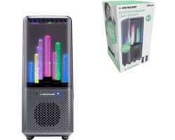 Dunlop Bluetooth Speaker met Licht - 9 LEDS - 1200mAh - 218 x 95 x 93 mm - Zwart
