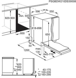 AEG FSB64907Z 6000 serie - Inbouwvaatwasser - SatelliteClean - 14 couverts - Energielabel C — thumbnail 2