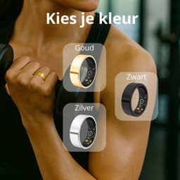 Lacardia Smart ring - Slimme ring - Goud - Maat 7 - Beschikbaar voor android en IOS - Eigen app - Unisex voor Dames & Heren — thumbnail 4