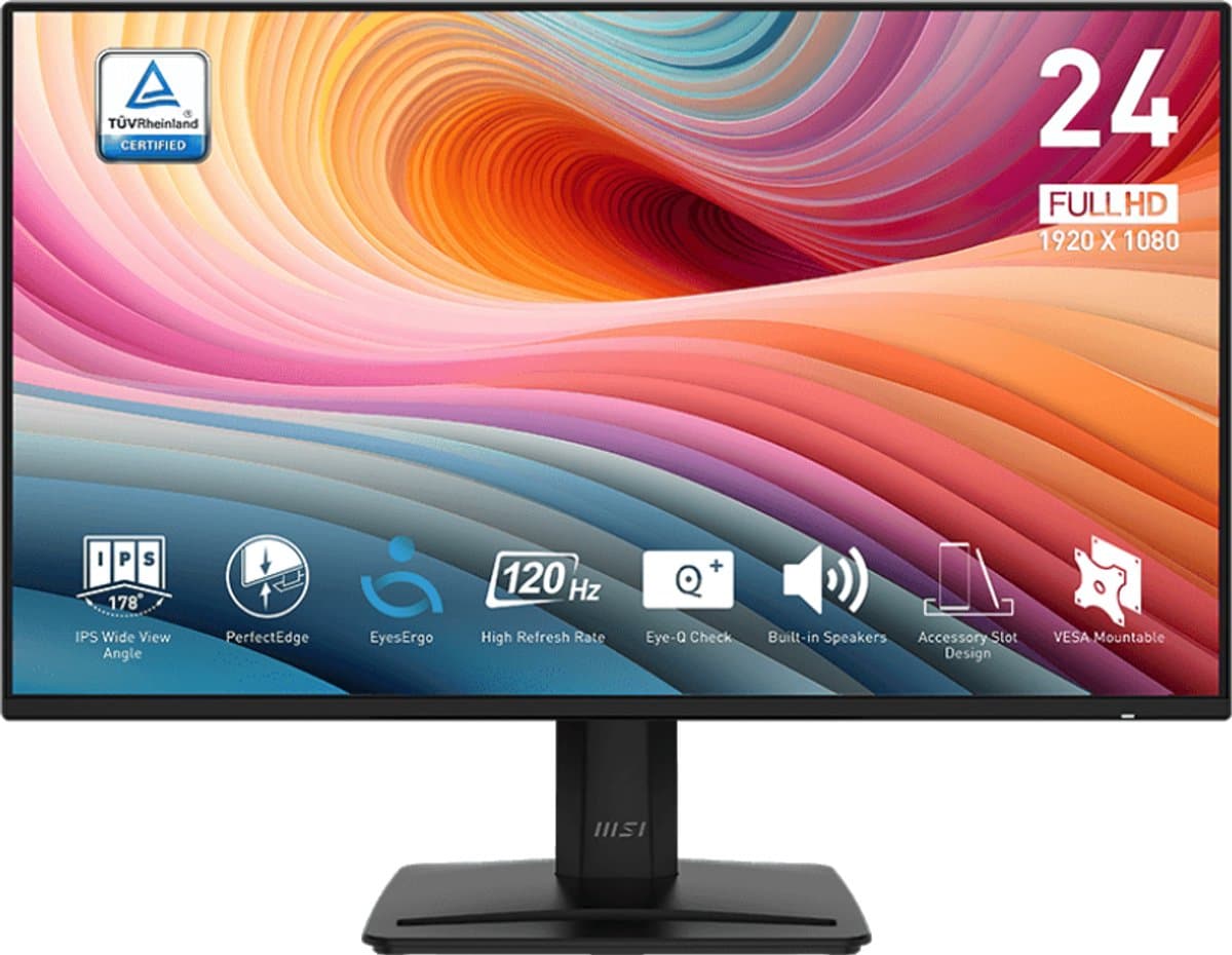 【Vakantiegeld-aanbieding】MSI PRO MP242A E2 computermonitor 60,5 cm (23,8") 1920 x 1080 pixels Full HD zwart — afbeelding 1