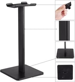 Headset stand - Koptelefoon houder - Koptelefoon standaard - Zwart — thumbnail 3
