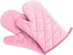 Extra dikke hittebestendige ovenwanten (1 paar) - Voor ovens, airfryers en hete pannen - Anti-verbranding - Roze — thumbnail 1
