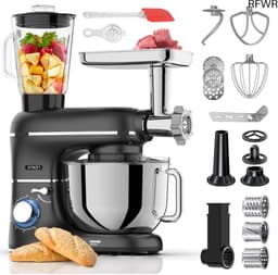 RFWR® Multifunctionele Keukenmachine 2000W - 6,2L Mengkom met Blender, Vleesmolen en Accessoires — thumbnail 1