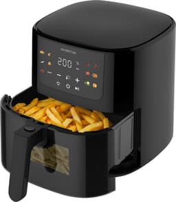 Inventum GF502HLDB Airfryer - 5L - Kijkvenster - 11 programma's - 70-200 °C - Tot 5 personen - Zwart — thumbnail 7