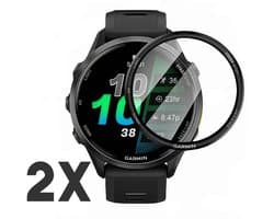 Screenprotector geschikt voor Garmin Forerunner 570 – 42 mm – 2-Pack - Volledige cover - Hoge kwaliteit screen protector – PMMA – 42mm – 2 stuks - TechDefend