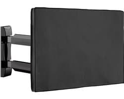 kwmobile tv hoes voor buiten - Compatibel met 75" TV - Outdoor beschermhoes voor televisie - In zwart