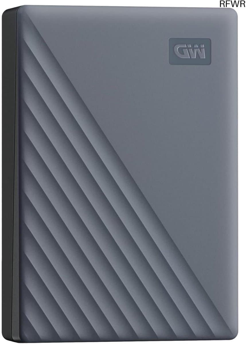 RFWR® Draagbare harde schijf 6 TB met USB-C, back-up software en 256-bits AES-encryptie — afbeelding 1