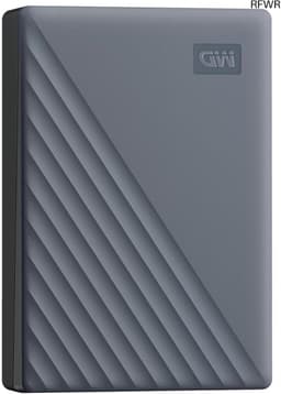 RFWR® Draagbare harde schijf 6 TB met USB-C, back-up software en 256-bits AES-encryptie — thumbnail 1