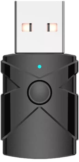 USB Bluetooth 5.2 Audio Adapter - 2-in-1 Transmitter en Receiver - zender en ontvanger - Inclusief 3.5mm AUX Kabel - Voor o.a. PC, TV en Speakers - zwart — thumbnail 1