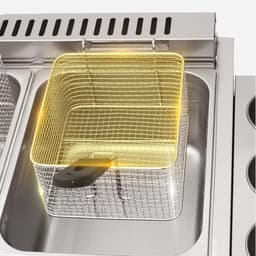 RFWR® Commerciële gasfriteuse met hoge capaciteit en roestvrij staal — thumbnail 5