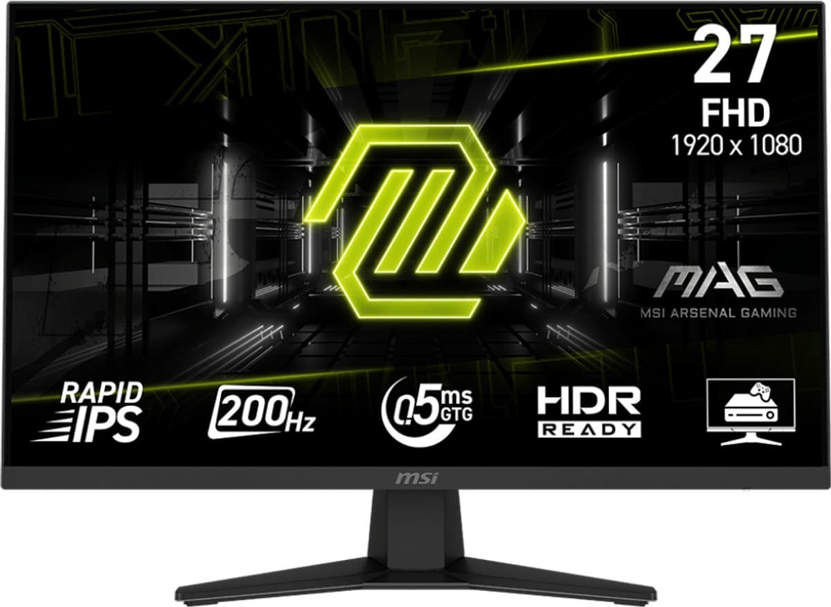 MSI MAG 274F - Full HD Gaming Monitor - Rapid IPS - 200Hz - 27 Inch — afbeelding 1