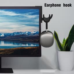Allecto Plus - Headset houder voor monitor | 4 zelfklevende haken voor hoofdtelefoon | Ruimtebesparende standaard voor computerschermen — thumbnail 4