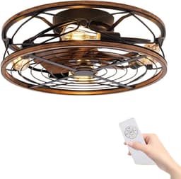 Bovista Plafondventilator - Met Verlichting - Plafond Ventilator - Met Lamp - Plafonniere Met Ventilator - Met Licht — thumbnail 1