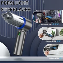 Kruimeldief Draadloos - Auto Stofzuiger - Handstofzuiger - Grijs — thumbnail 4