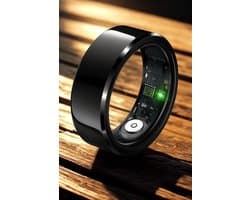 Parya – Smart Ring - Europese ringmaat 65- Waterdicht – Slaapmonitor – Hartslagmeter - SpO2 Monitor - Dagelijkse Activiteitstracking - Mobiele App – Zwart
