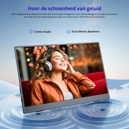 ZRSS® Portable monitor - Draagbaar scherm voor laptop - Extra beeldscherm - 15,6 Inch — thumbnail 3