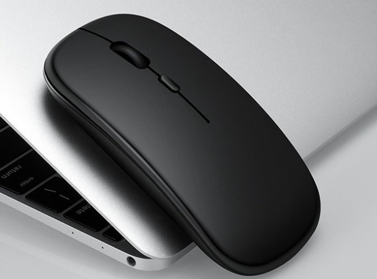 Draadloze LED Bluetooth Muis - Ergonomisch - RGB - Laptop en Gaming - Draadloos - Zwart — afbeelding 1