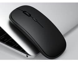 Draadloze LED Bluetooth Muis - Ergonomisch - RGB - Laptop en Gaming - Draadloos - Zwart