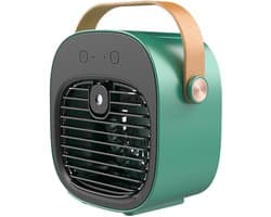 Mini airco - Draagbare airco - Mobiele airco zonder afvoer - Mobiele airco voor slaapkamer - Mobiele airco - ventilator - 4000 mAh oplaadbare persoonlijke luchtkoeler - slaapkamer, reizen, kantoor, buiten, binnen - Groen — afbeelding 1