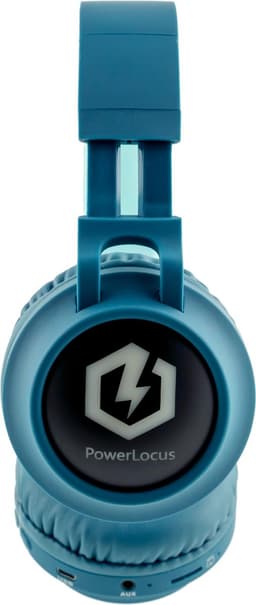 PowerLocus Buddy Draadloze On-Ear Koptelefoon voor Kinderen, LED lampjes, 85db Limiet, met Microfoon, Micro SD poort - Blauw — thumbnail 9