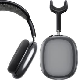 Hoesje Flexibel TPU Headset Cover Geschikt voor Apple AirPods Max Transparant Zwart — thumbnail 1