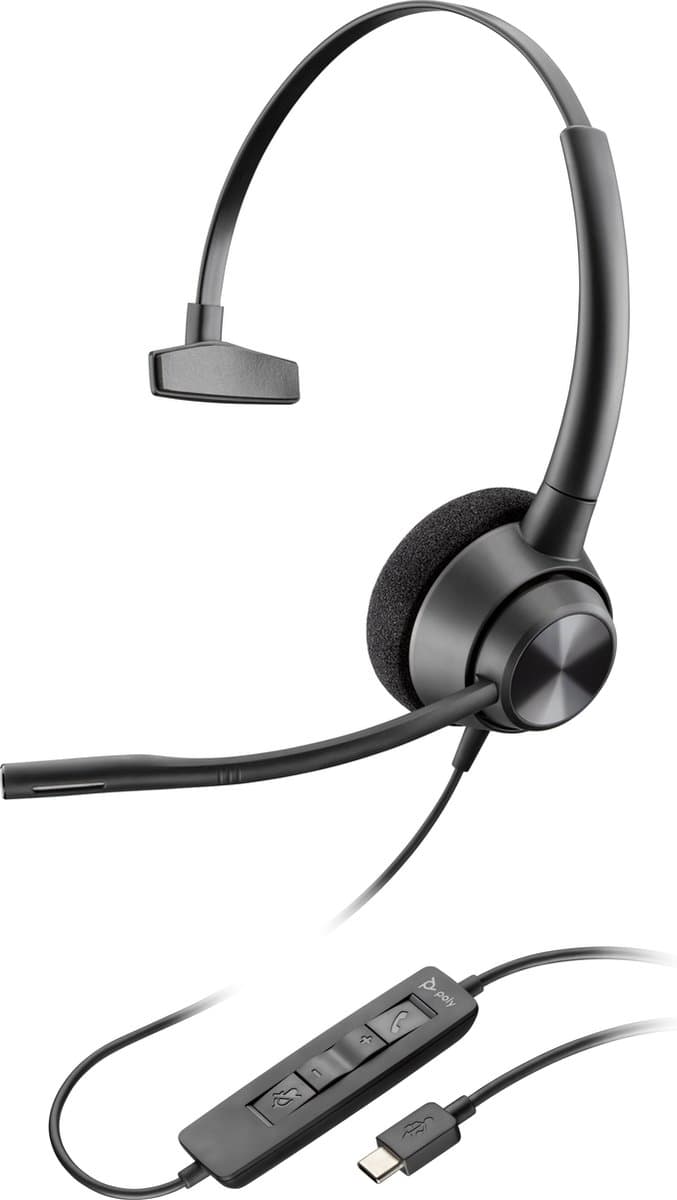 HP Poly EncorePro 310 USB-C Monoaural Headset TAA — afbeelding 1