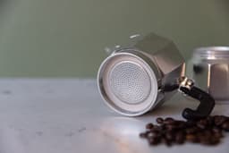 La Cafetière Venice Aluminium espressomaker met koelblijvende handgreep en knop — thumbnail 3
