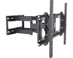 Vizyon 40-80 Inch - Universele Tv Muurbeugel - Wand Ophang TV Beugel Steun - Televisie Ophangsysteem Muur Ophangbeugel - Wall Mount Houder - Televisiebeugel Wandsteun Ophangsysteem - Draaibaar & Kantelbaar - Max50Kg - Zwart