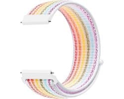 By Qubix - Geschikt voor Garmin bandje - Sport Loop nylon bandje - Multicolor - Geschikt voor Garmin Vivoactive 6 / Vivoactive 5 / Vivoactive 3 - Smartwatch bandje 20mm
