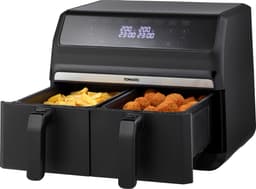 Tomado TAF8001B - Dubbele airfryer - 2 x 4 liter inhoud - XXL - 1700 watt - Tiptoetsbediening - 8 automatische programma's - Zwart — thumbnail 4