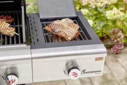 Landmann Triton MaxX PTS 4.1 Barbecue - Gas - Gietijzeren Roosters - Zilver - 4 Pits - Gas BBQ - Gasbarbecue — thumbnail 3
