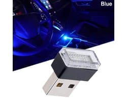 USB Led Verlichting Blauw - USB LED Lampje voor Auto, Interieur of Laptop - Mini Sfeerverlichting Dashboard - Nachtverlichting Auto - Autoverlichting