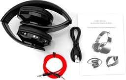 WiseQ Draadloze Koptelefoon Kinderen – Bluetooth Kinderkoptelefoon met Microfoon – SD-kaart & FM-Radio – 8u Bluetooth – Hoofdtelefoon Zwart — thumbnail 6
