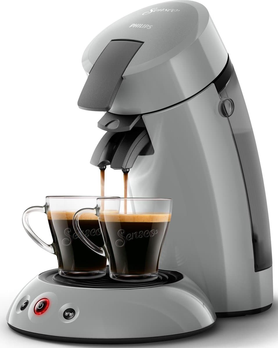 Philips Senseo Original Koffiepadmachine HD6553/70 - Keuze uit 1 of 2 Kopjes - Automatische Uitschakeling - Duurzame Materialen - Zilvergrijs — afbeelding 1