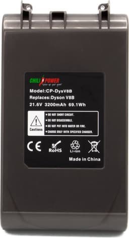 ChiliPower Accu voor o.a. Dyson V8 Absolute, V8 Fluffy, V8 Animal - 3200mAh — thumbnail 3
