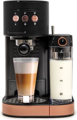 BluMill Koffiemachine - Pistonmachine - Espressomachine - Automatische Melkschuimer & 2 portafilters - 1,2 Liter Waterreservoir — thumbnail 1